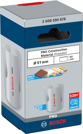 Závitová děrová pila Bosch PRO Construction Material 51 mm.